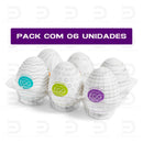 Kit Com 6 variações Egg Masturbador Lacrado texturizados