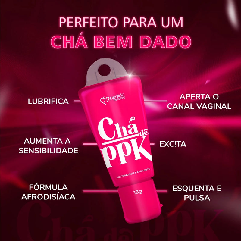 Kit Casal Gel de PPK Vagina Apertadinha Gel de Pika Prolongador Ereção Gela Engrossa Aumenta