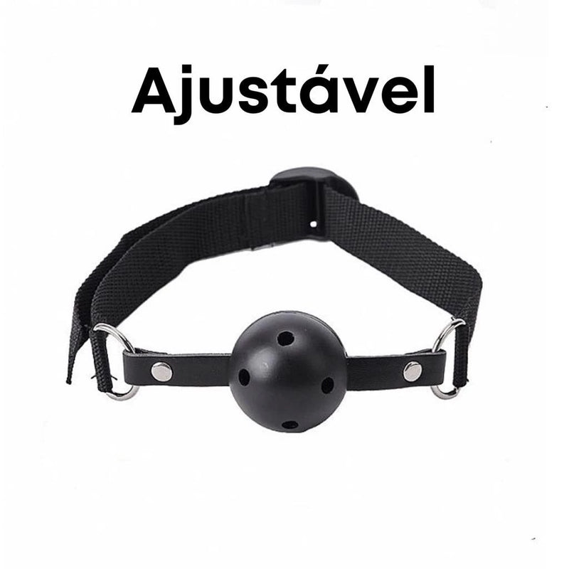 Kit Bondage Algema Corda Tornozeleira Chicote Mordaca