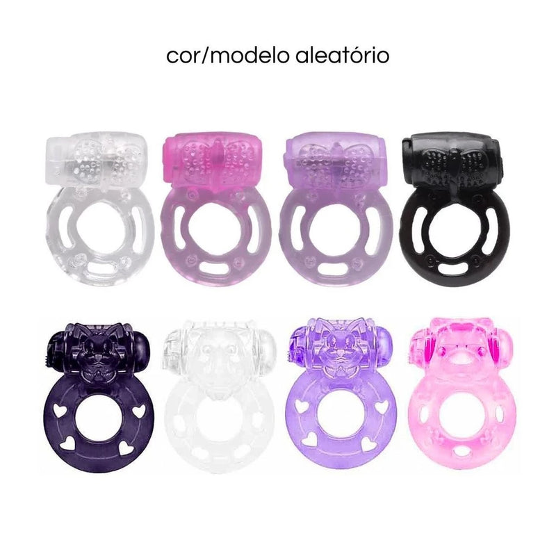 Plug Anal Tamanho P + Vibrador Ponto G + Cream Lub Anal 6X1 Multifunções + Anel Peniano Com Vibrador